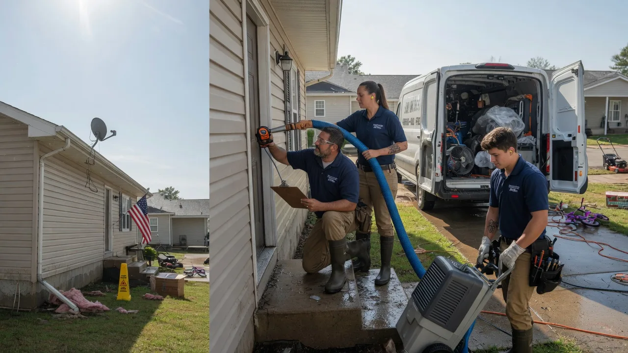 Ceiling Water Damage Restoration in Newport, IN near me